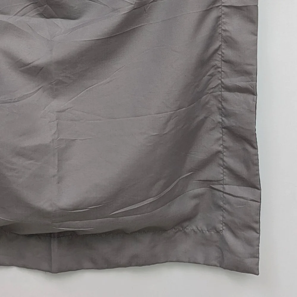 NWOT Pillow Shams Charcoal Gray/Light Gray Flanged Edge Envelope Style Set of 2